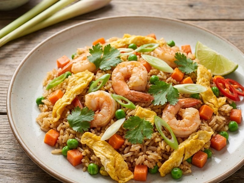 Thai Fried Rice with Shrimp