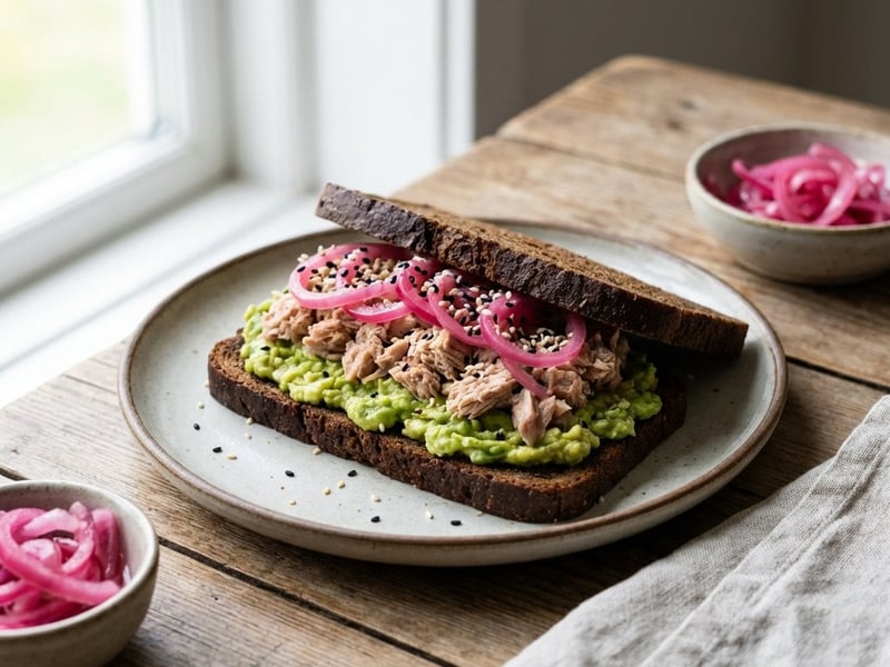 Avocado and Tuna Sandwich