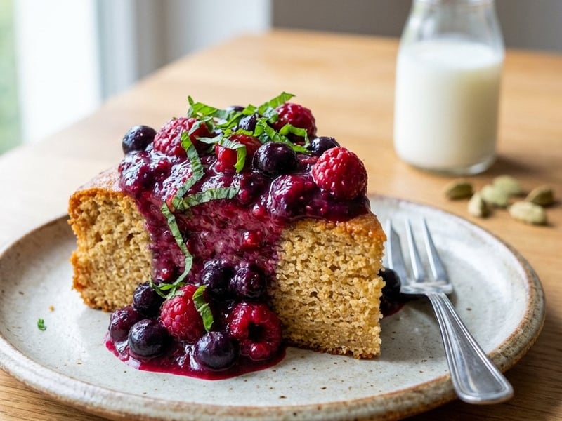 Kefir and Berry Cake