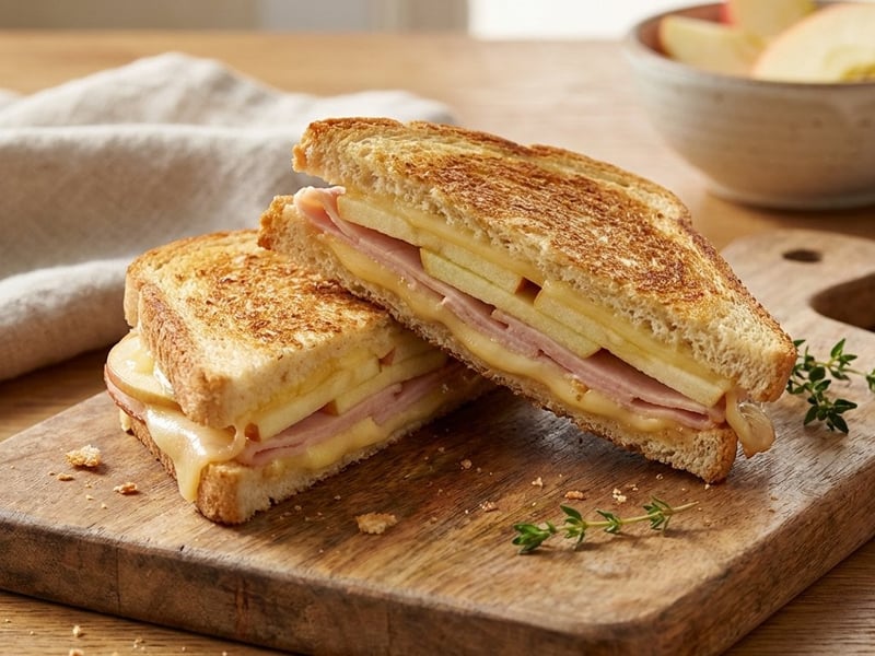 Turkey, Apple, and Gouda Panini