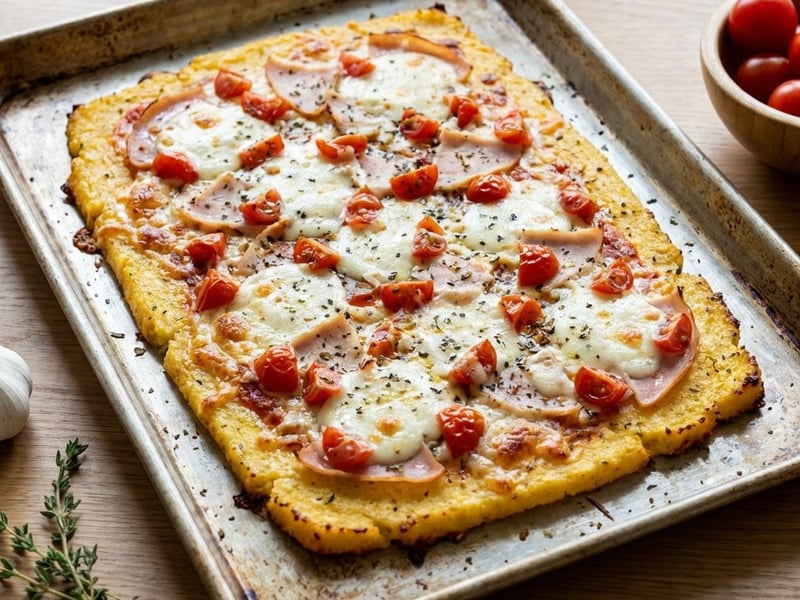 Polenta Tray Pizza