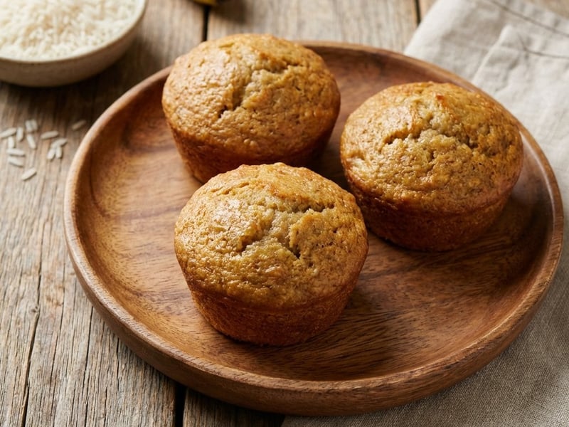 Rice and Banana Muffins