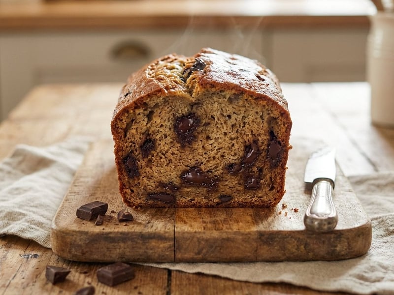 Banana and Chocolate Loaf (Banana Bread)