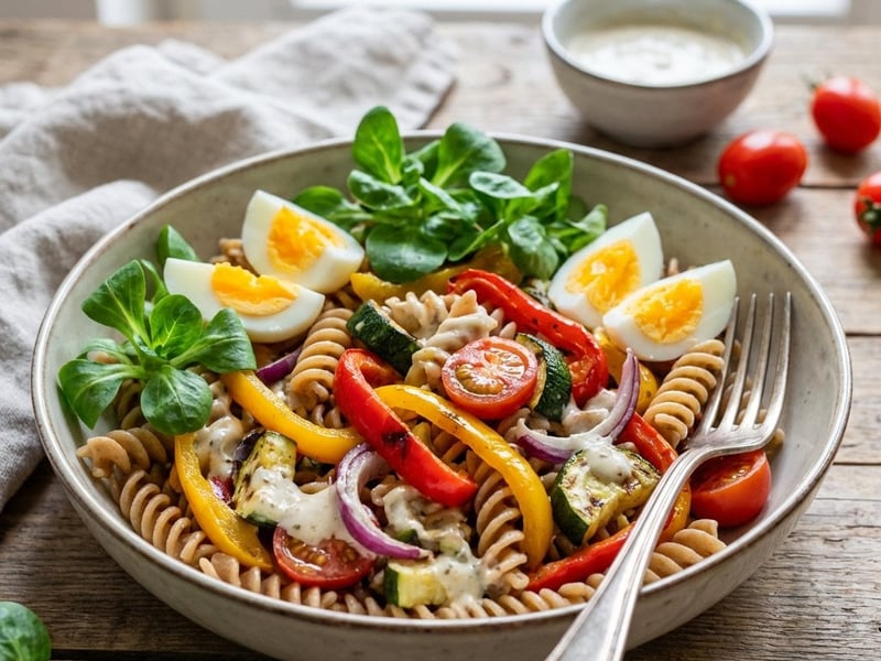 Roasted Vegetable Pasta Salad