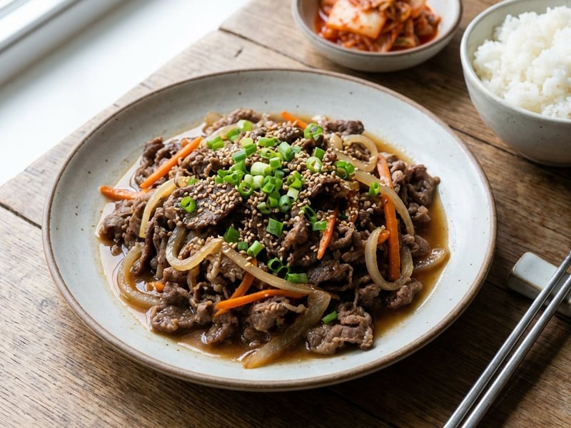 Vită în stil coreean (Bulgogi)
