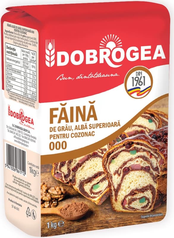 Dobrogea Faina alba 000 pentru cozonac