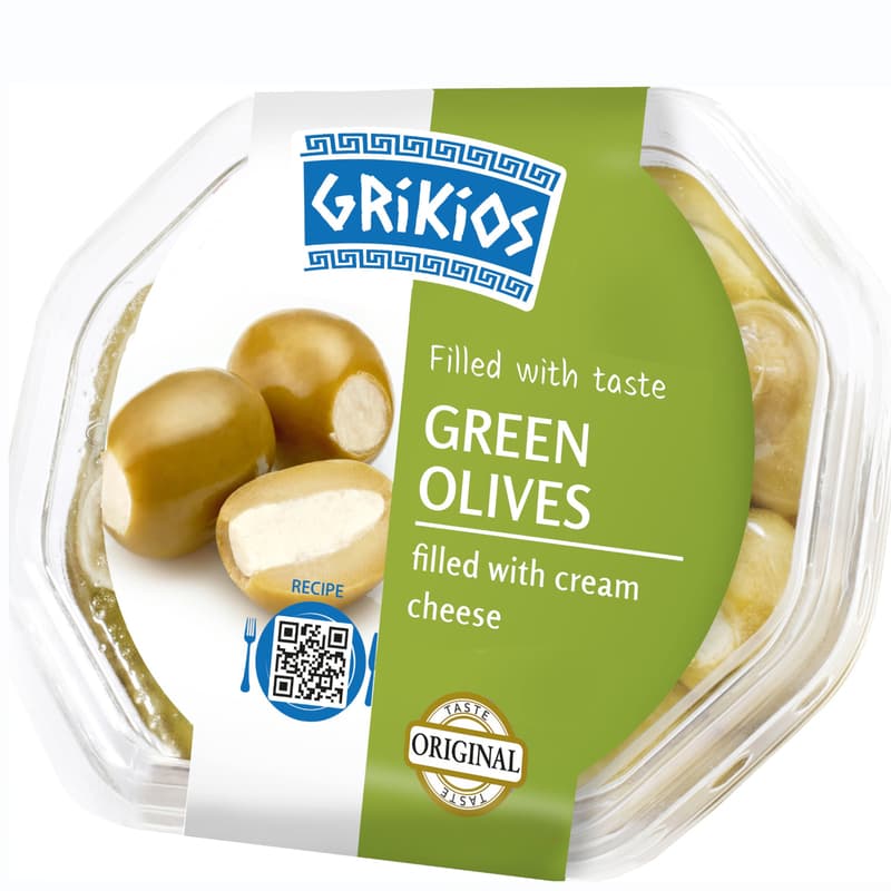 Grikios Green Olives filled with fresh cheese