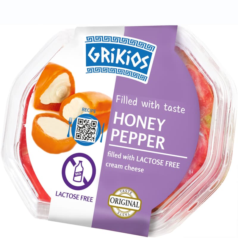 Grikios Yellow Peppers filled with fresh lactose-free cheese