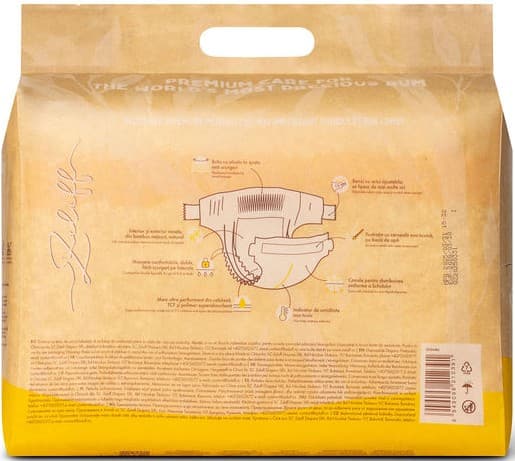 Zuluff Bamboo Fiber Diapers, Size 2