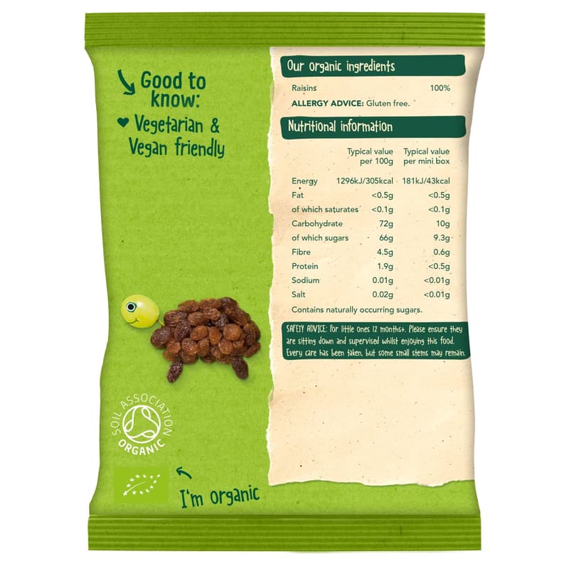 Organix ECO Stafide ecologice 12x14g, 12+