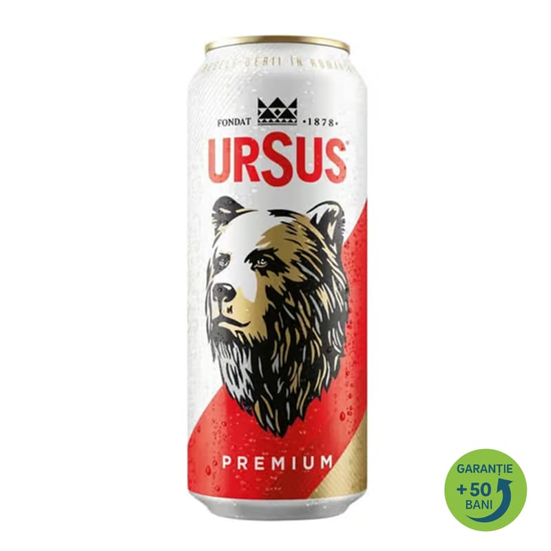 Ursus Premium Blonde Beer can