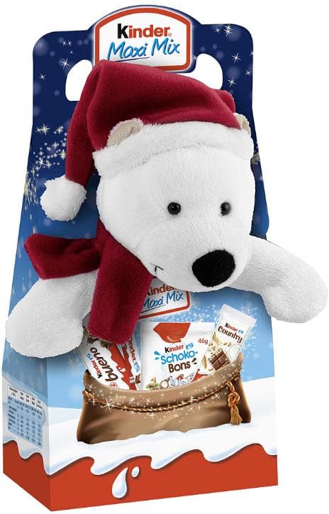 Kinder Maxi Mix Plush Pachet ciocolata Xmas