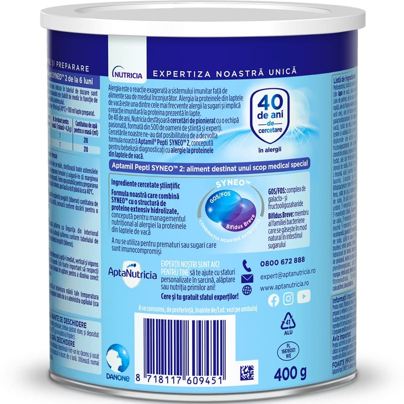 Aptamil Pepti Syneo 2 Lapte praf