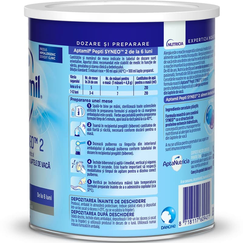 Aptamil Pepti Syneo 2 Lapte praf