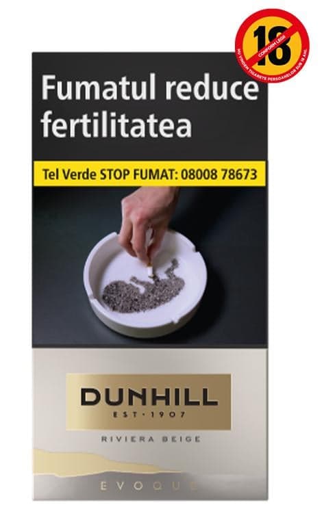 Dunhill Evoque Riviera Beige 100S Tigari