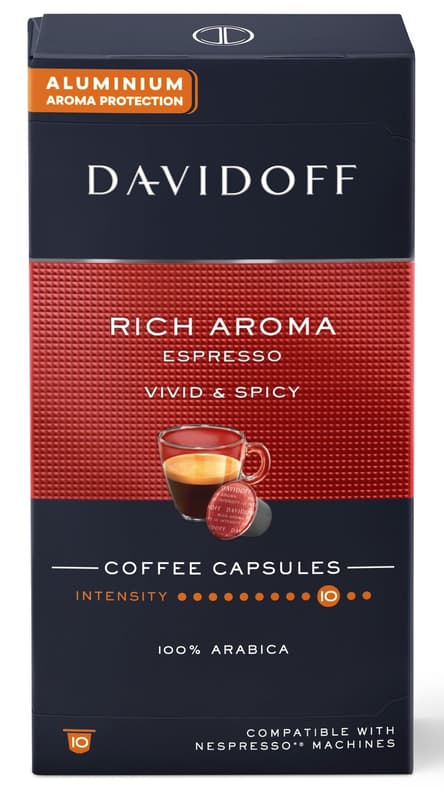 Davidoff Cafe Rich Aroma Espresso Nespresso Compatible Capsules