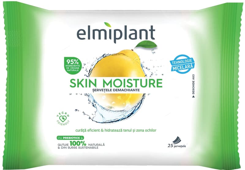 Elmiplant Skin Moisture Cleansing Wipes for Normal & Combination Skin