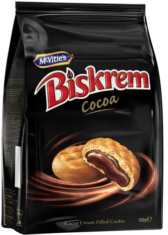 Biskrem Biscuits with cocoa filling