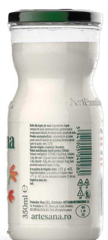 Artesana Kefir din lapte de vaca