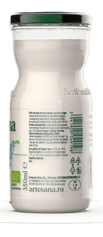 Artesana ECO Kefir made from cow's milk