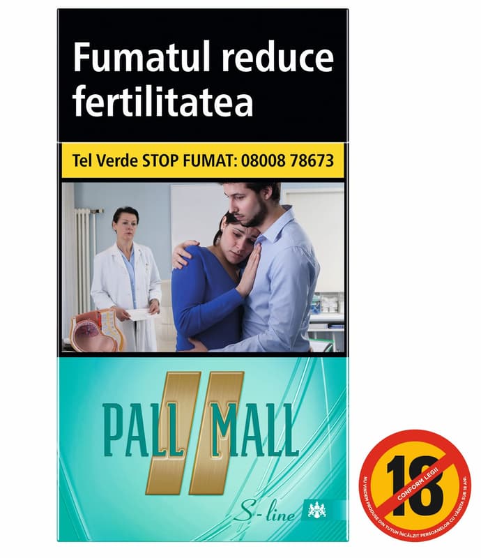 Pall Mall S-Line Flow Turquoise Cigarettes