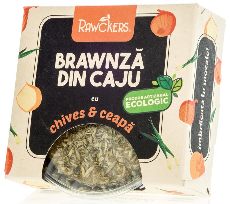 Rawckers ECO Brawnza din caju Chives & Ceapa