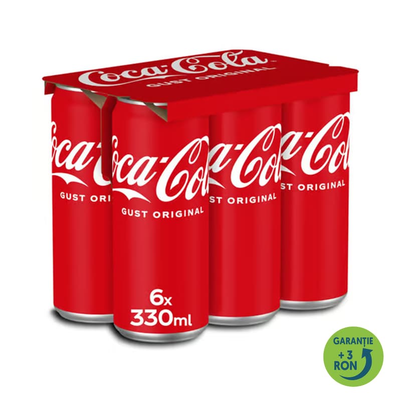 Coca-Cola Gust Original Bautura racoritoare carbogazoasa 6 pack doza