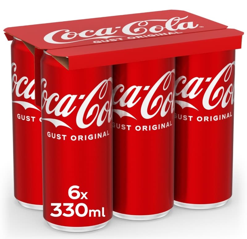 Coca-Cola Gust Original Bautura racoritoare carbogazoasa 6 pack doza