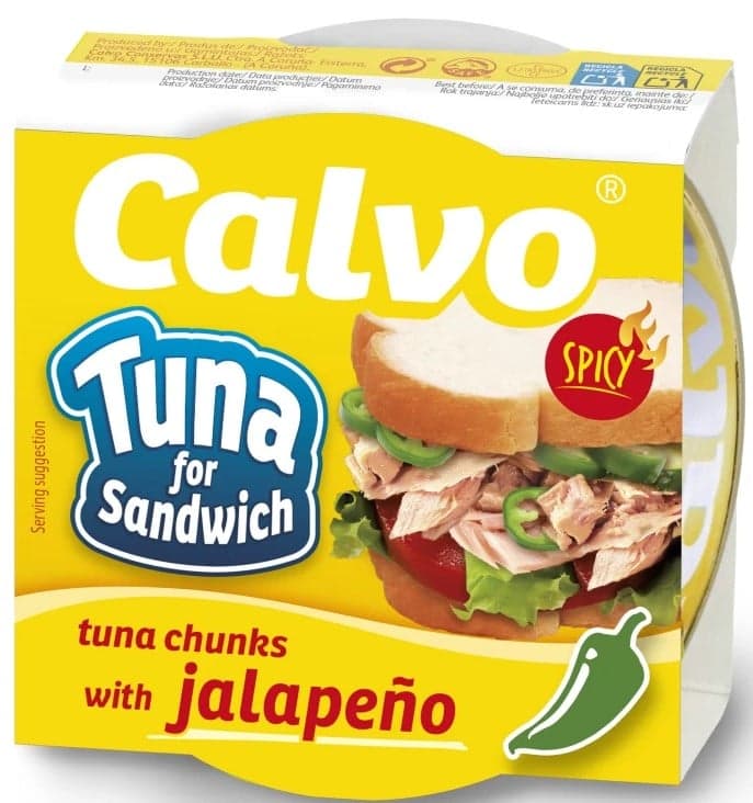 Calvo Ton cu jalapeño pentru sandwich