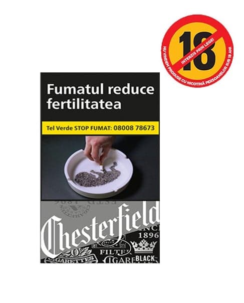 Chesterfield Black 100s Tigari