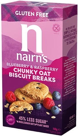 Nairn's Gluten Free Blueberry & Raspberry Puffed Oat Crackers
