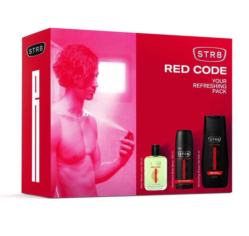 Set cadou:STR8 RED CODE