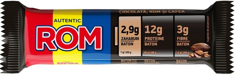 Rom Protein Bar with coffee cream