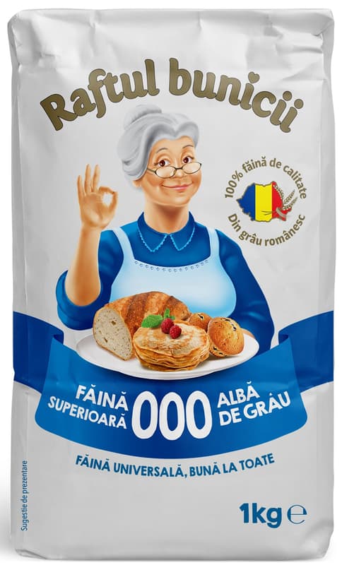 Raftul Bunicii Faina alba superioara tip 000