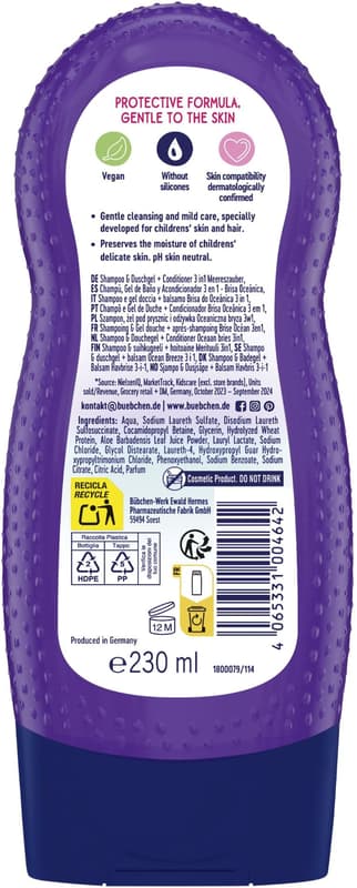 Bubchen Sampon & Gel de dus & Balsam Mica Sirena