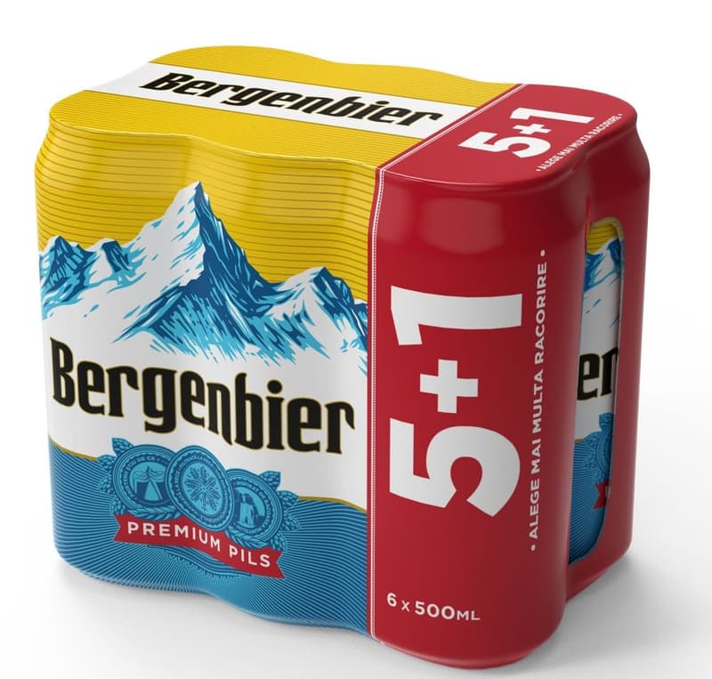 Bergenbier Bere blonda doza 5+1 pack