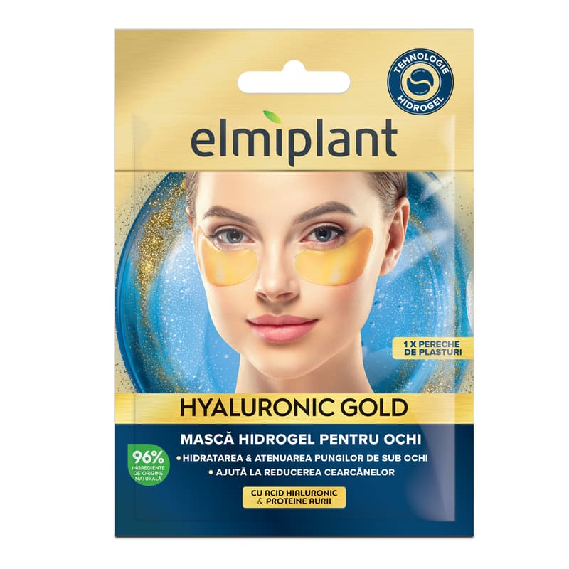 Elmiplant Hyaluronic Gold masca hidrogel pentru ochi