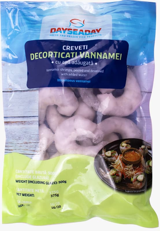 Dayseaday Peeled raw shrimps 16/20 (frozen)