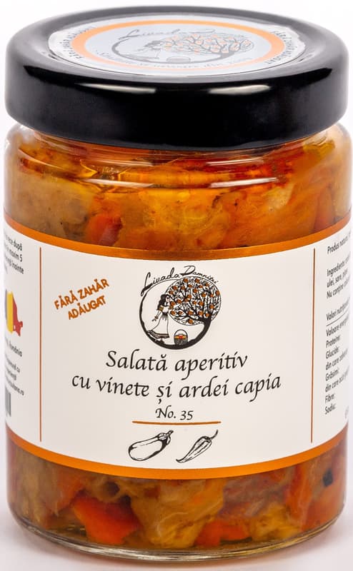 Livada Domnitei Appetizer Salad with bell peppers and eggplants