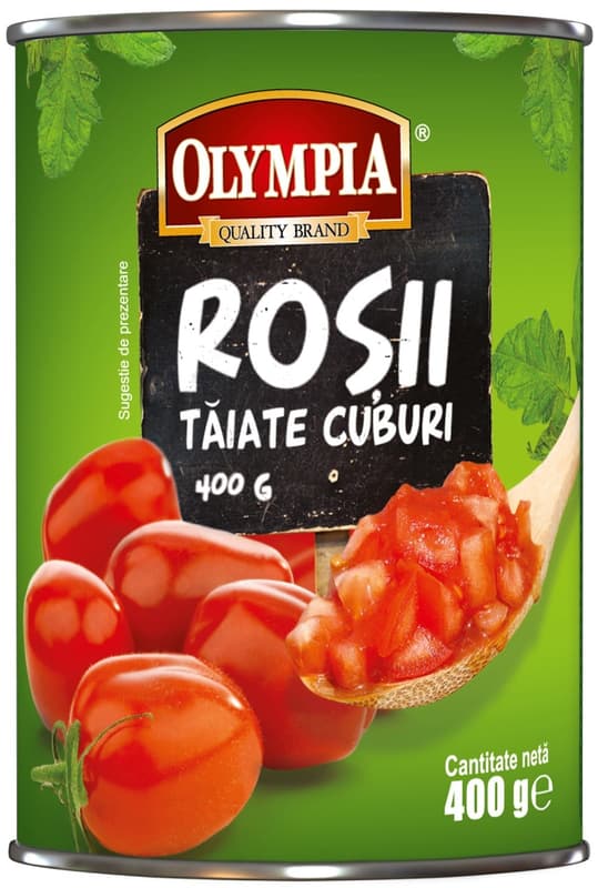 Olympia Rosii taiate cuburi