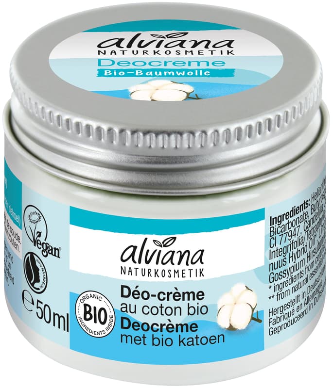 alviana ECO Deodorant crema cu bumbac organic