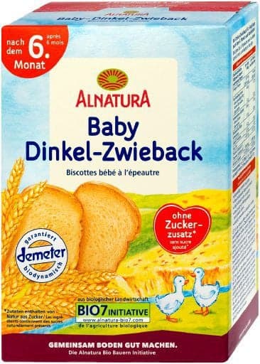 Alnatura ECO Spelt Biscuits for Babies, after 6 months