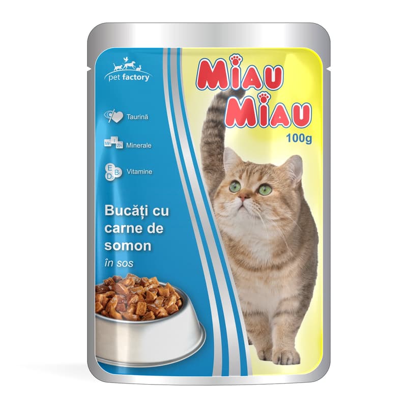 Miau Miau Plic cu somon in sos