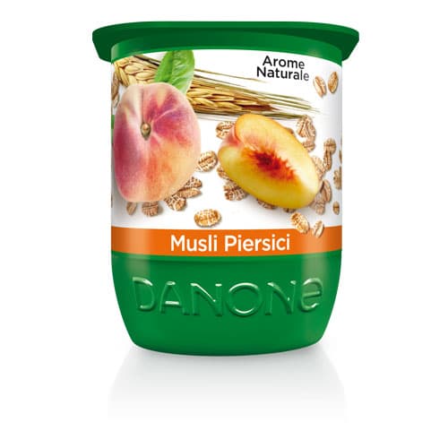 Activia Yogurt with Muesli and Peaches