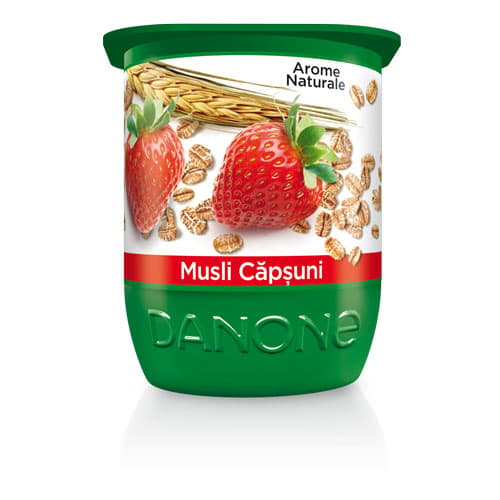 Activia iaurt cu musli si capsuni