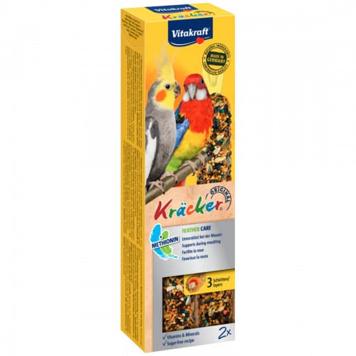 Vitakraft Budgie Cracker Stick, Feathers