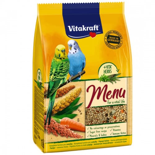 Vitakraft Food for Parakeets, Premium Menu