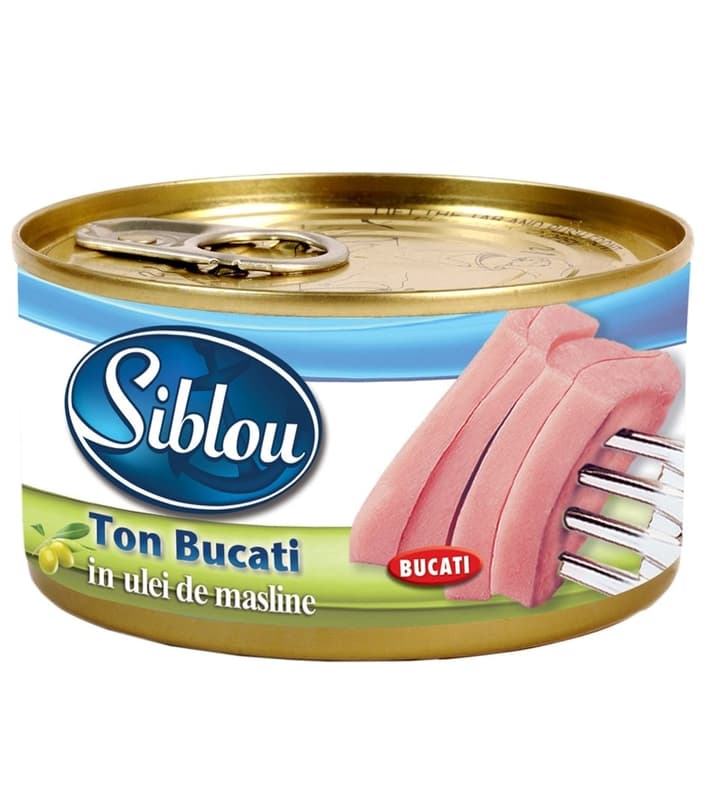 Siblou Ton bucati in ulei de masline