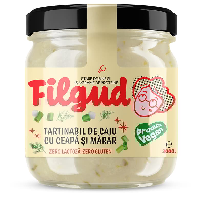 Filgud Tartinabil de caju cu ceapa si marar