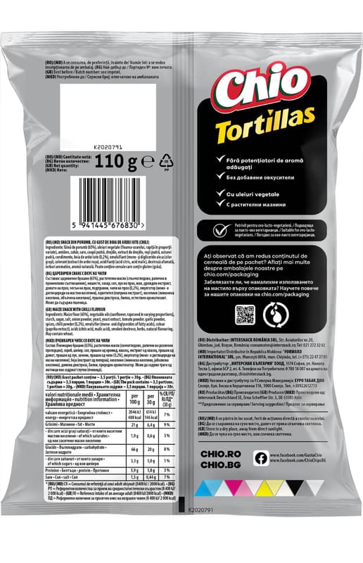 Chio Chili Tortillas